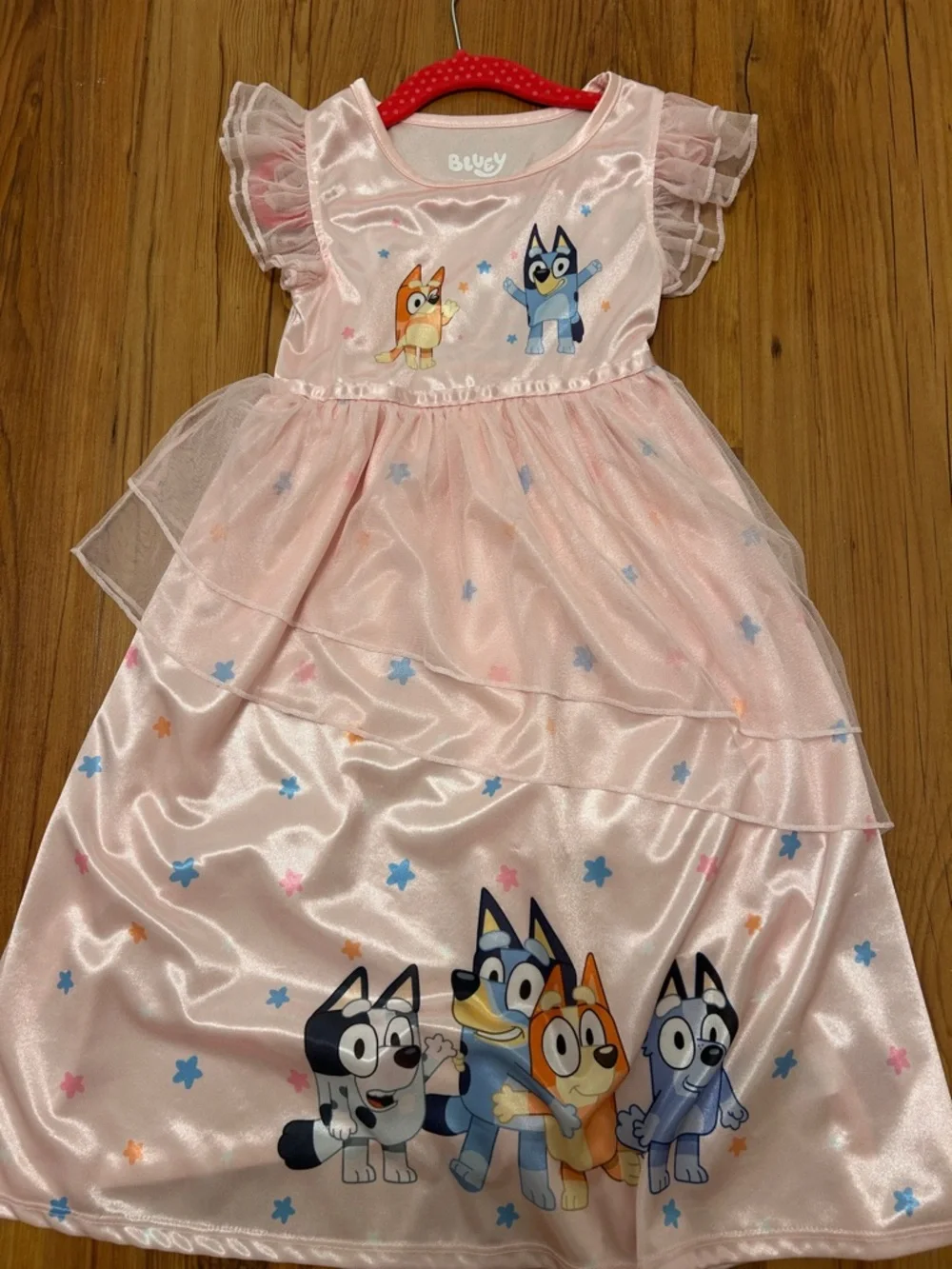 Disney Pink Layered Ruffle Tulle Dress - Picture 1 of 2
